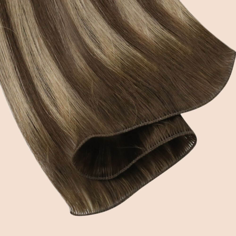 hand tied weft