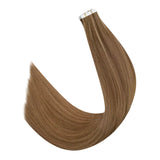 tape in 100% virgin human hair extensions highlight color