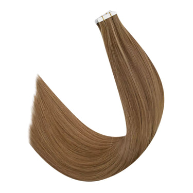 tape in 100% virgin human hair extensions highlight color
