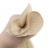 hole pu weft human hair extensions weft