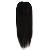 natural black clip in hair topper
