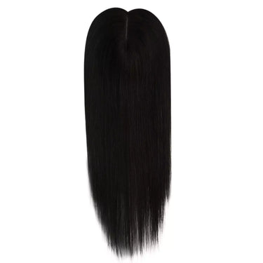 natural black clip in hair topper