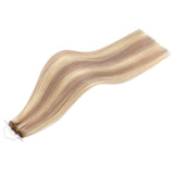 virgin hair weft extensions on short hair