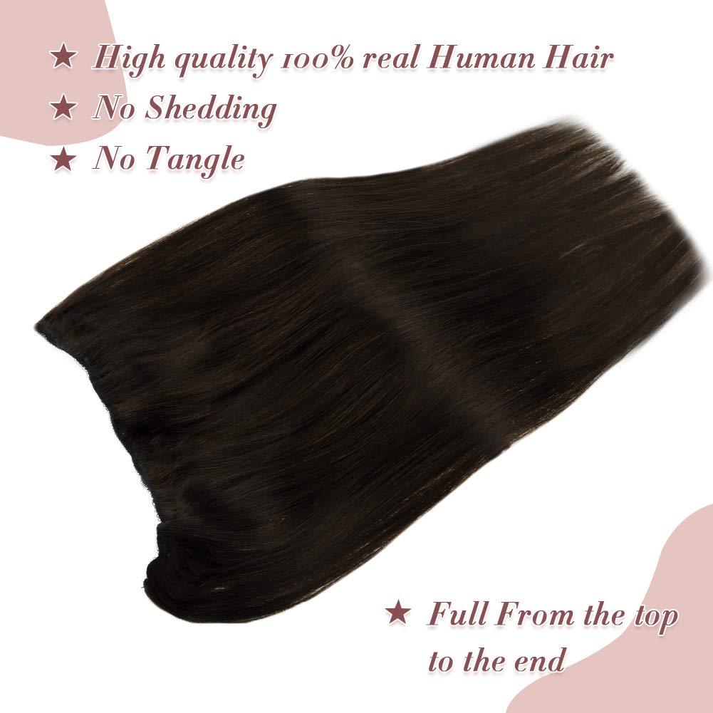 human wire hair extensions brown
