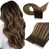 injection tape in extensions balayage hair