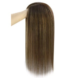 virgin hair topper human hair dark balayage hair color