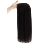 hair topper human hair straight hair