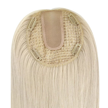 blonde hair clip on hair topper