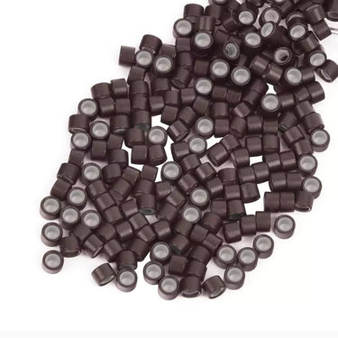 micro ring beads for brown hair extensions