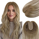 balayage hair color fishnet hair topper