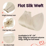 flat silk weft sew in weft extensions
