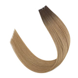 virgin human hair hybrid weft extensions professionla hair extensions