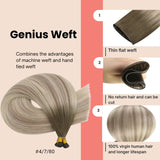 invisible hair extensions genius weft hair