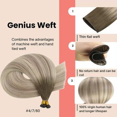 invisible hair extensions genius weft hair