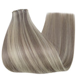 genius weft human hair extensions highlight blonde
