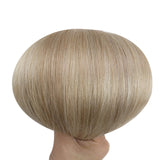 genius weft virgin hair blonde straight hair