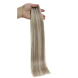 genius weft virgin hair blonde straight hair