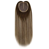 women hair topper brown mix blonde hair topper