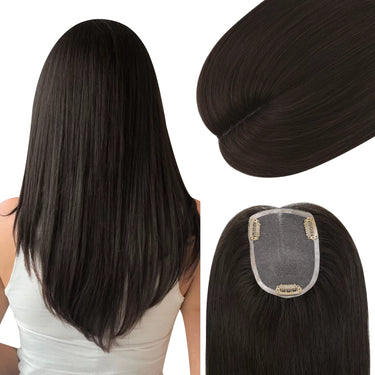 remy human hair topper for short hair
