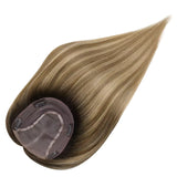 natural hair topper balayage brown with blonde