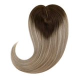 remy hair topper for short hair