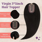 female hair pieces for thinning hair on top
