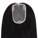 black hair topper for thinning crown