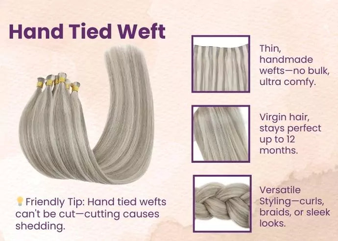 why choose hand tied weft hair extensions