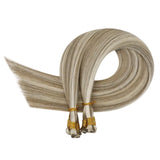 hand tied weft real human hair extensions