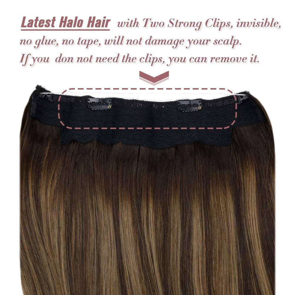 human wire hair extensions balayage brown