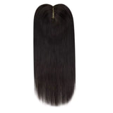 female hair topper for thinning crown black color