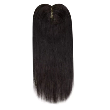 female hair topper for thinning crown black color