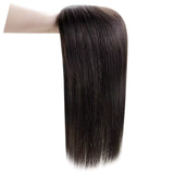 natural black hair topper human hair