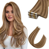 highlight hair tape-in hair extensions