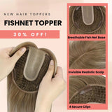 virgin human hair toppers fishnet hair topper