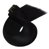 virgin remy clip in hair extensions black hair