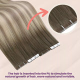 Invisible Tape In Extensions