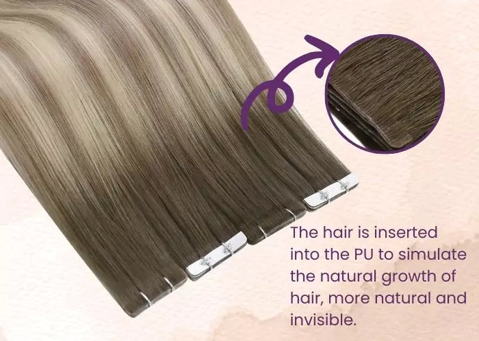 tape in extensions virgin human hair