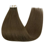 brown tape in hair extensions