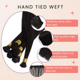 hair extension weft black hair