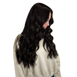 virgin fishnet hair topper natural black hair real human hair