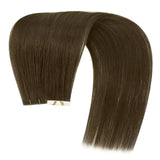 invisble tape in hair dark brown