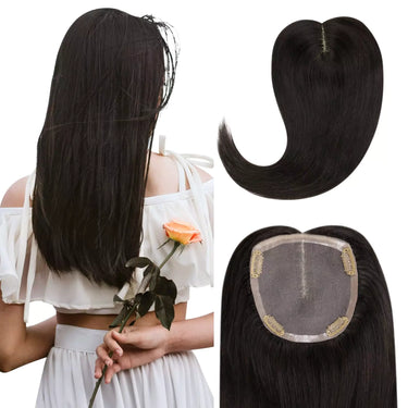 remy hair topper for thinning crown black hair