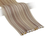 virgin tape in highlights hair extensions
