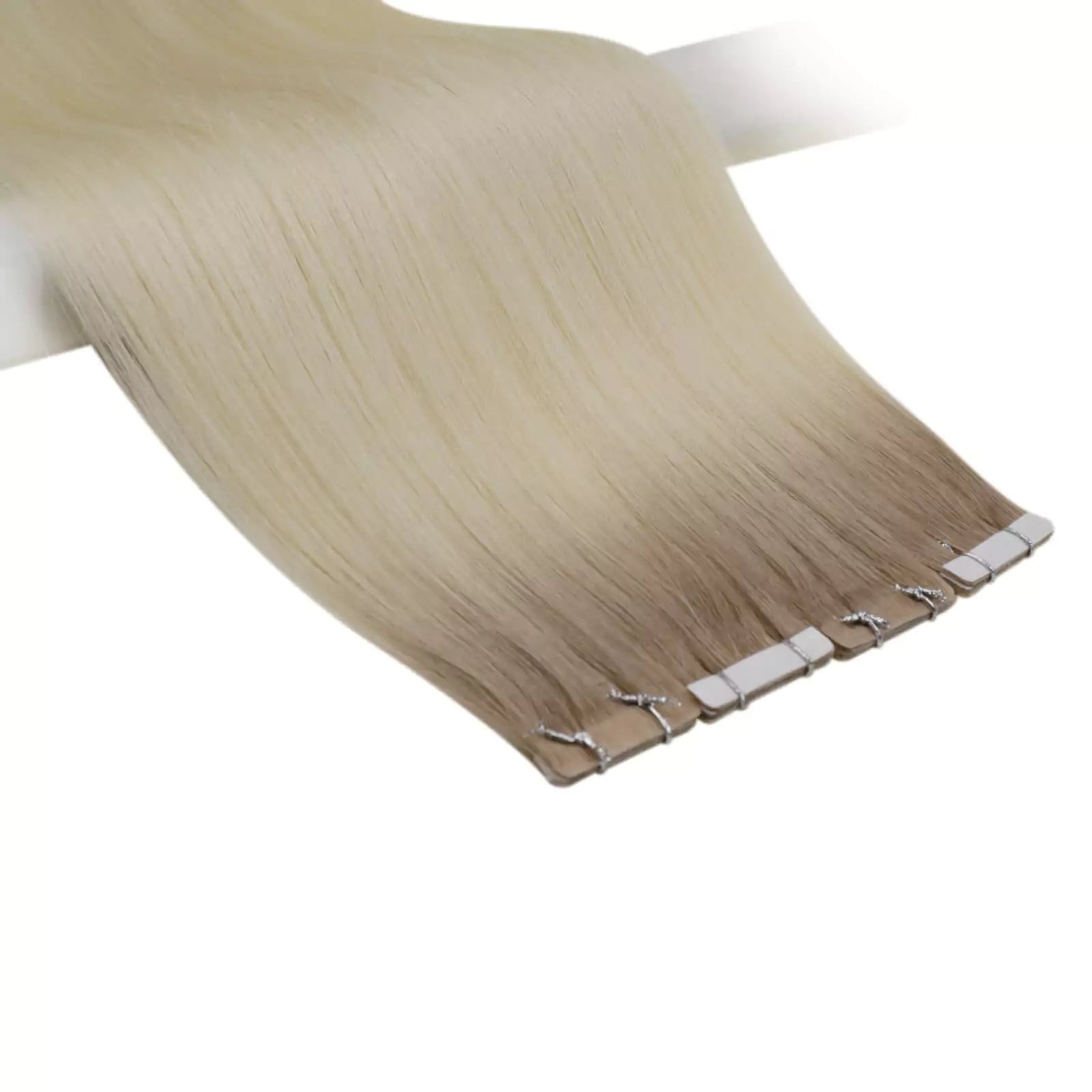 real human hair virgin hair injection tape in hair extensions ombre blonde R8T60