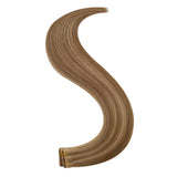 virgin injection tape in hair extensions highlight color straight hair