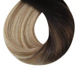 tape in extensions balayage hair