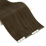 virgin hair brown invisible seamless tape in hair