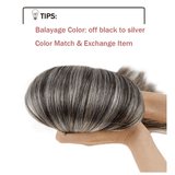tape in hair extensions balayage off black to silver