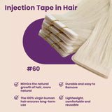 tape in hair extensions invisible platinum blonde